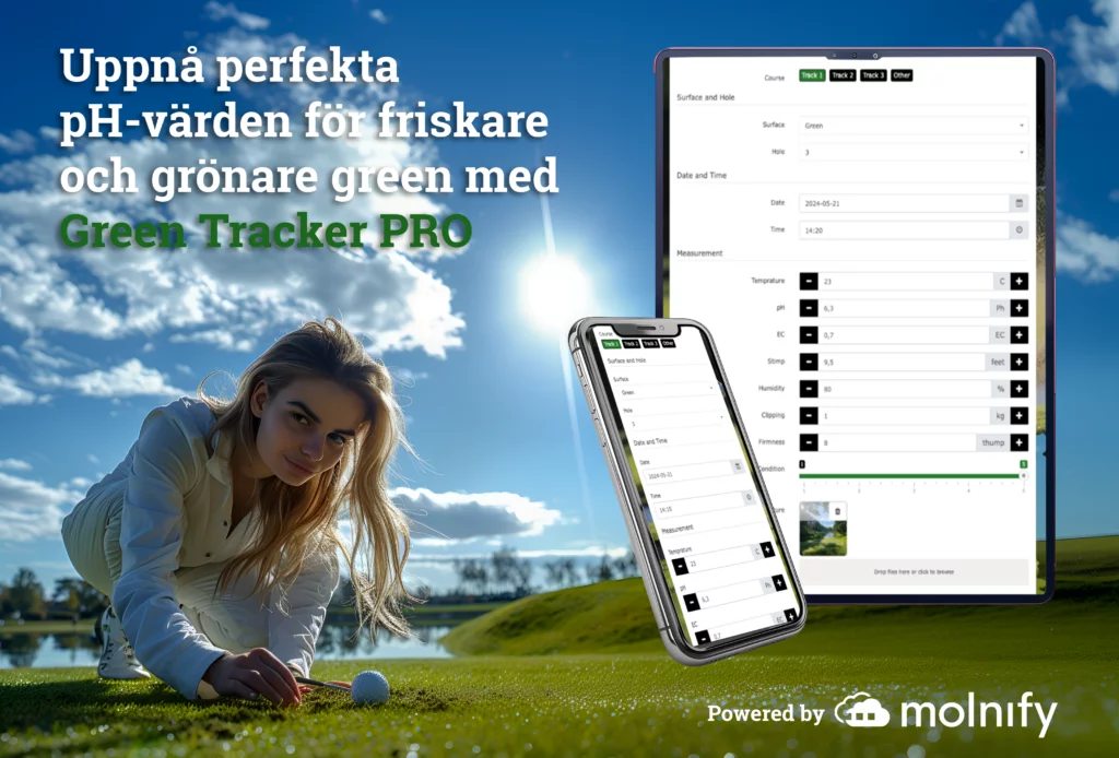 Molnify Green tracker apps in mobile and tablet