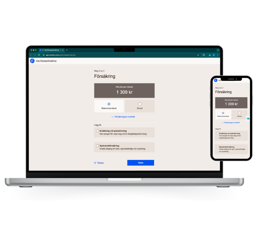 If Skadeförsäkring desktop and mobile app